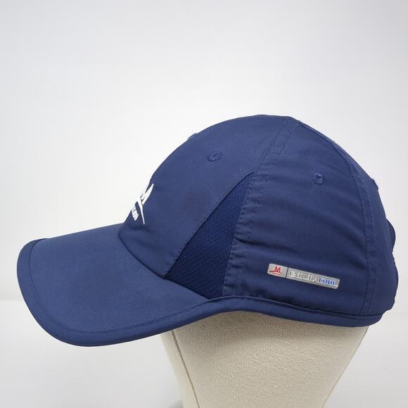 Mission Strapback Baseball Hat Blue One Size Adjustable Embroidered - Picture 3 of 9